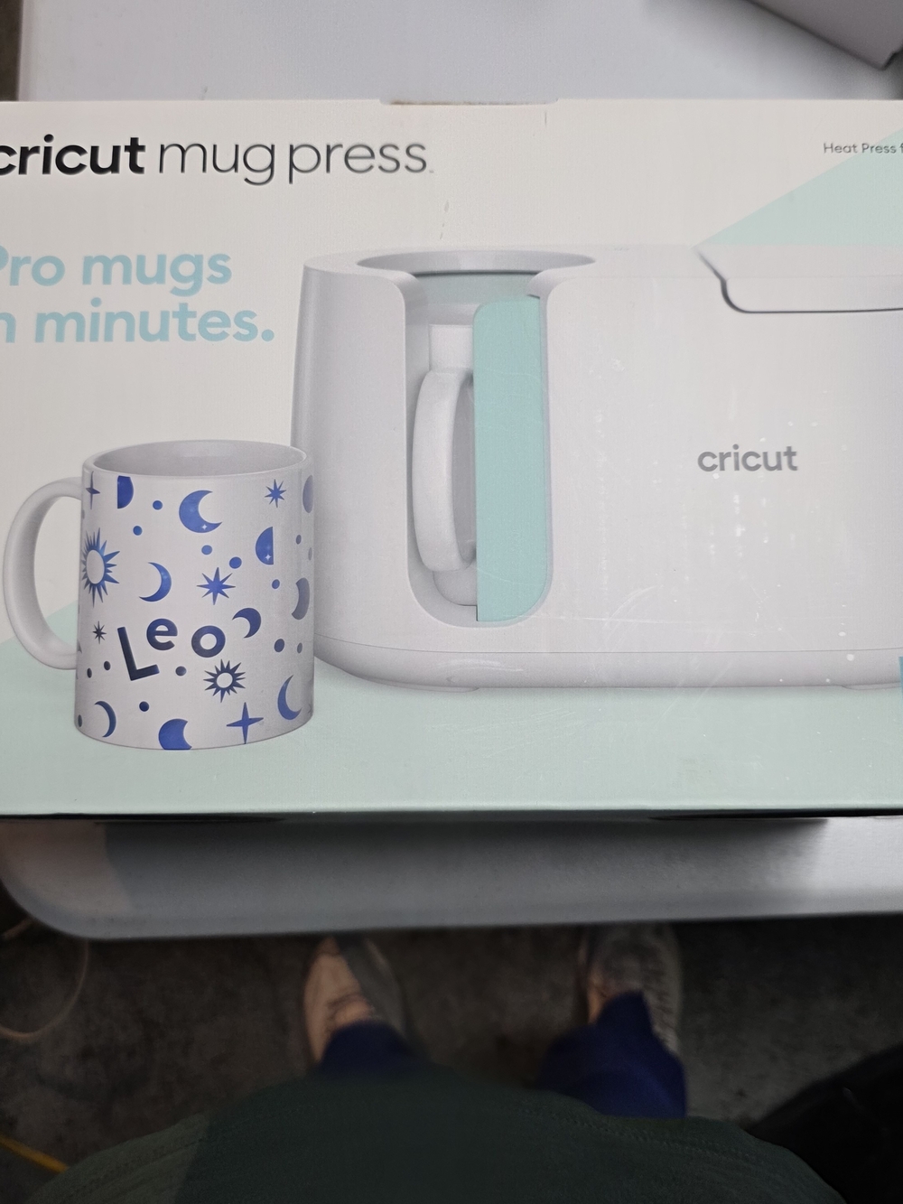 Cricut Mug Press - White with Mint Accent